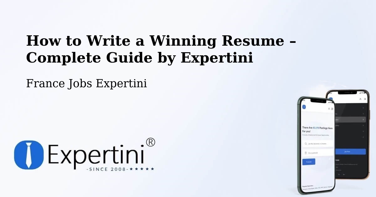 Resume Writing Guide for Job Seekers – Denée - Denée, France Jobs Expertini